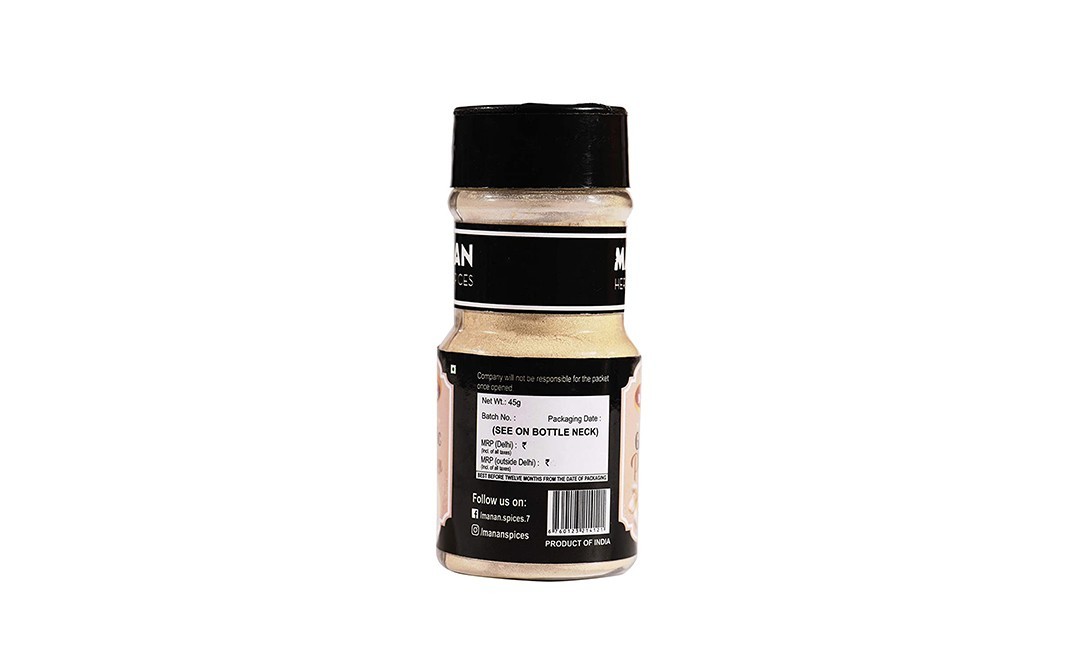 Manan Garlic Powder    Plastic Bottle  45 grams